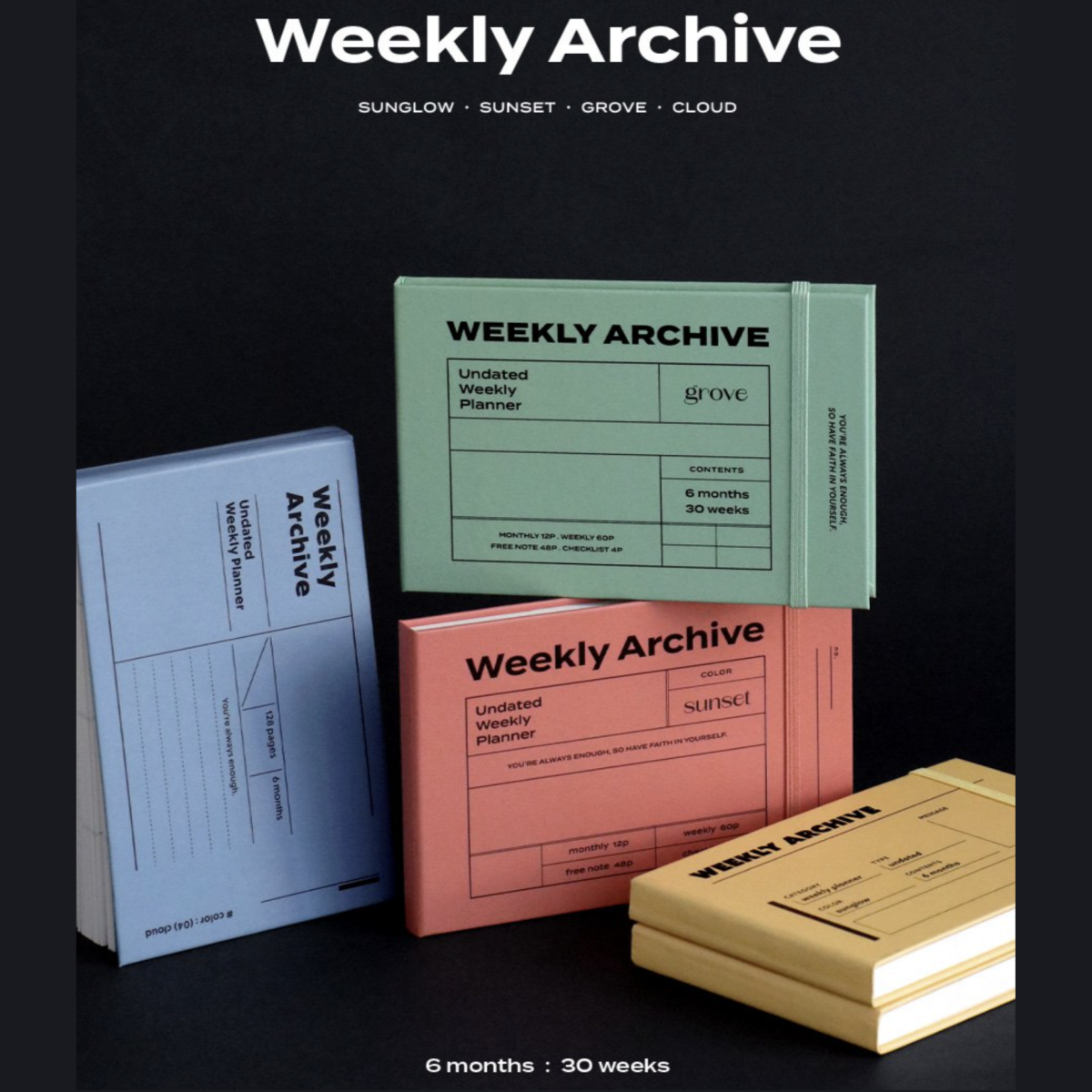 korean aesthetic planner weekly archive